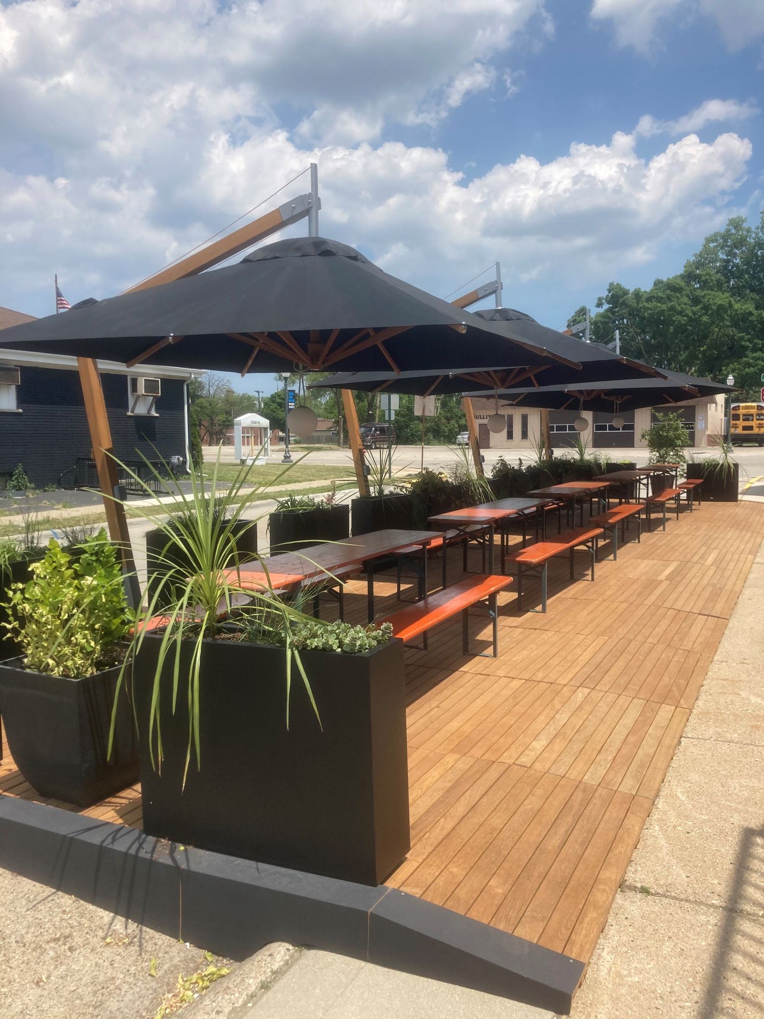 Restaurant Outdoor Patios are in, and we are proud to be a part of the movement